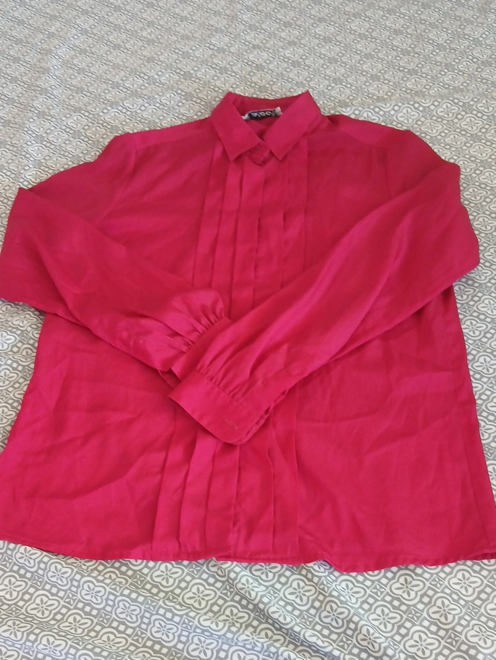 Talbots Hot Rrf Button-Front Blouse